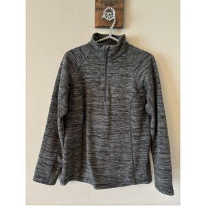 Mountain Hardwear Womens Size M Heathered Gray 1/2 Zip Fleece Pullover